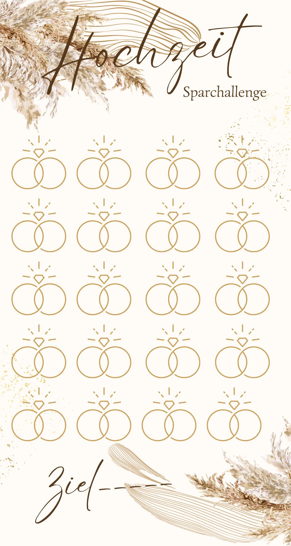 Sparchallenge Hochzeit