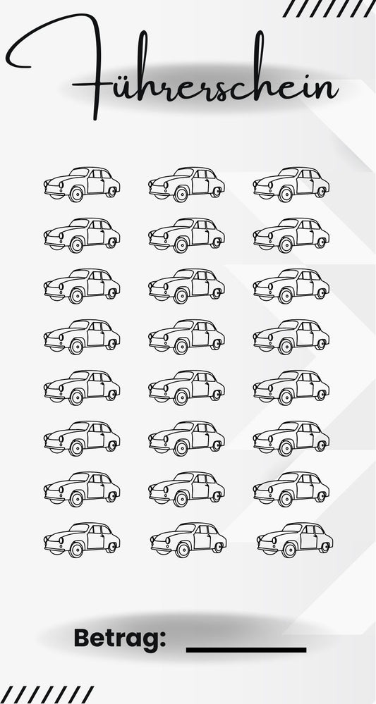 Sparchallenge Führerschein